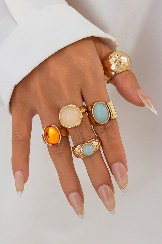Vittoria | Conjunto de anillos abiertos con pedrería