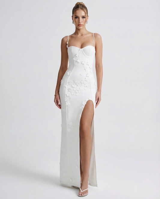 Dulce | Vestido maxi con abertura