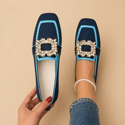 Asha | Mocasines con hebilla de cristal