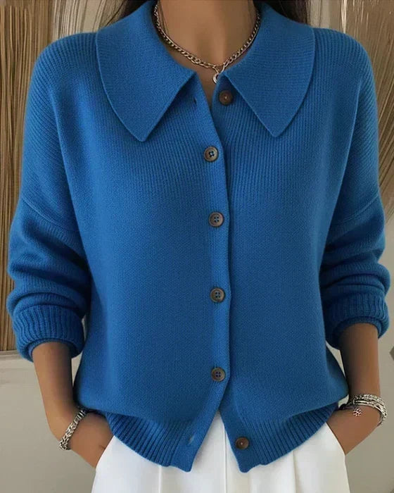 Delfina | Cárdigan con cuello camisero