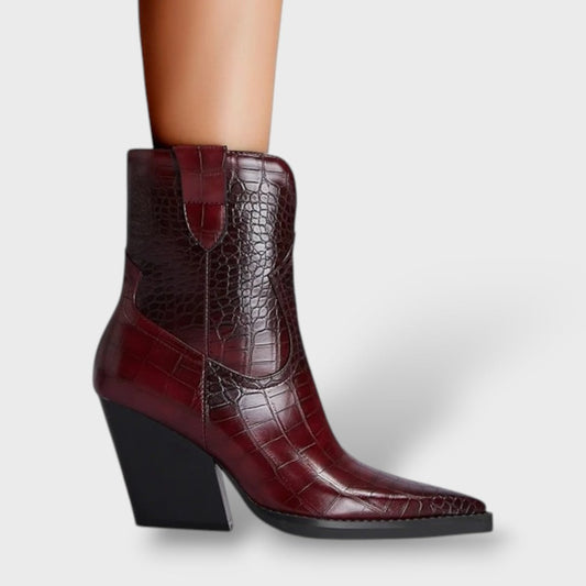 Karen | Botines vaqueros de tacón alto