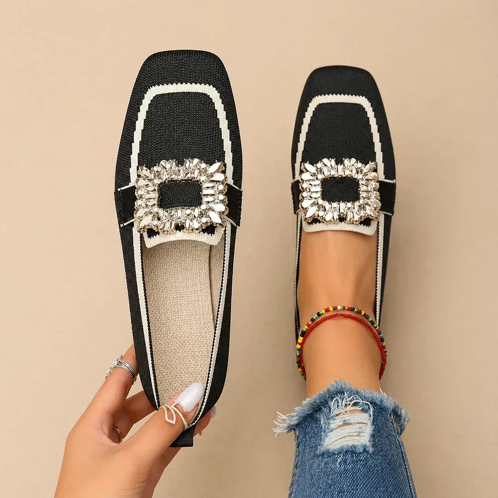 Asha | Mocasines con hebilla de cristal