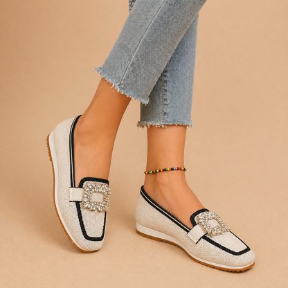 Asha | Mocasines con hebilla de cristal
