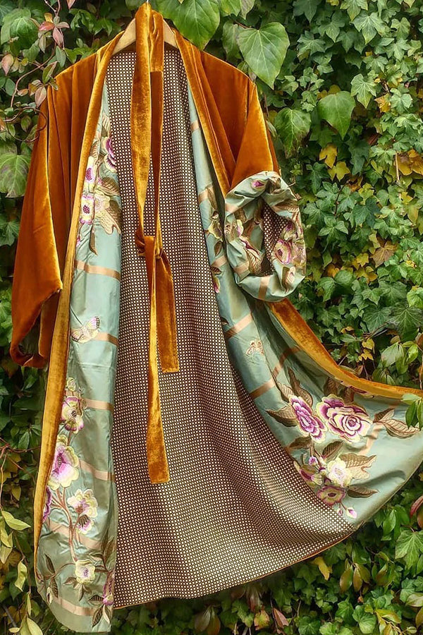 Valeria | Abrigo de terciopelo estampado