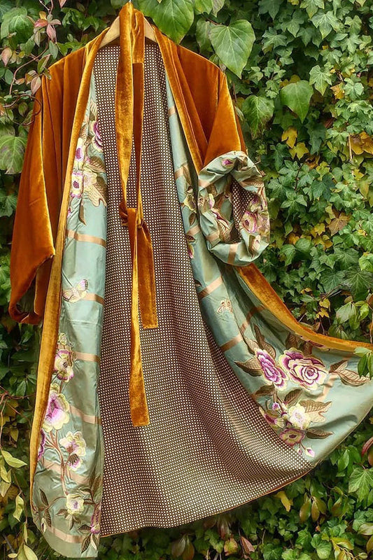 Valeria | Abrigo de terciopelo estampado