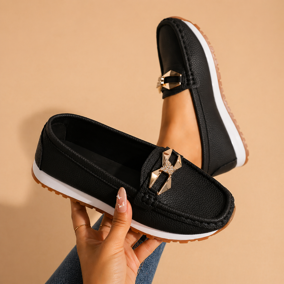 Lily | Mocasines cómodos con hebilla