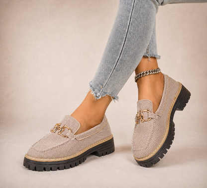 Victoria | Mocasines de malla transpirable con suelas gruesas y acolchadas