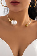 Chiara | Collares de perlas metálicas