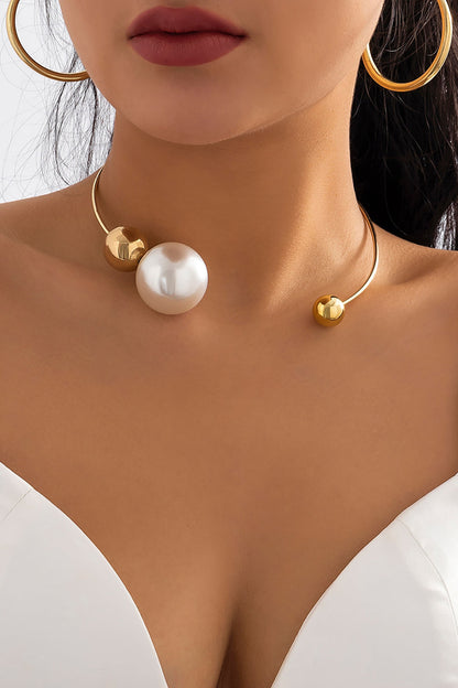 Chiara | Collares de perlas metálicas