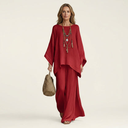 Candela | Conjunto bohemio de lino