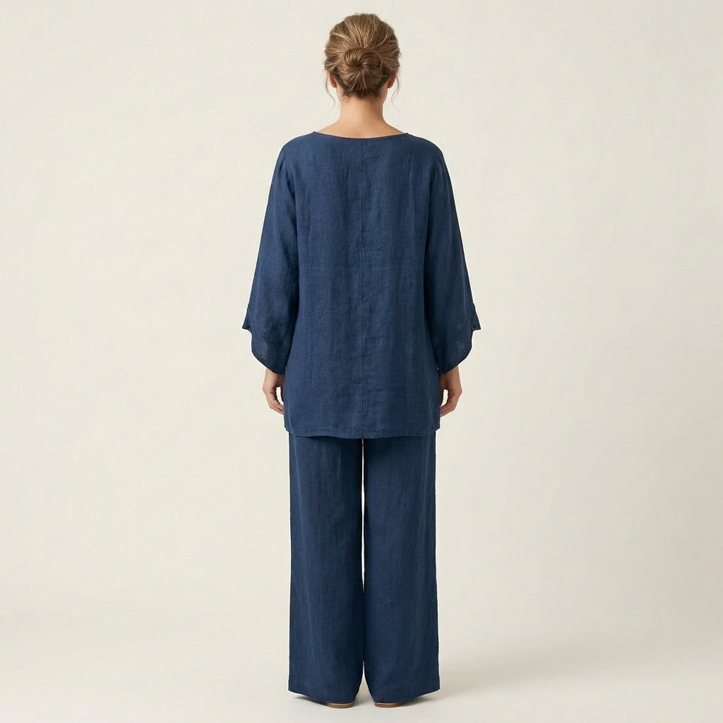 Candela | Conjunto bohemio de lino