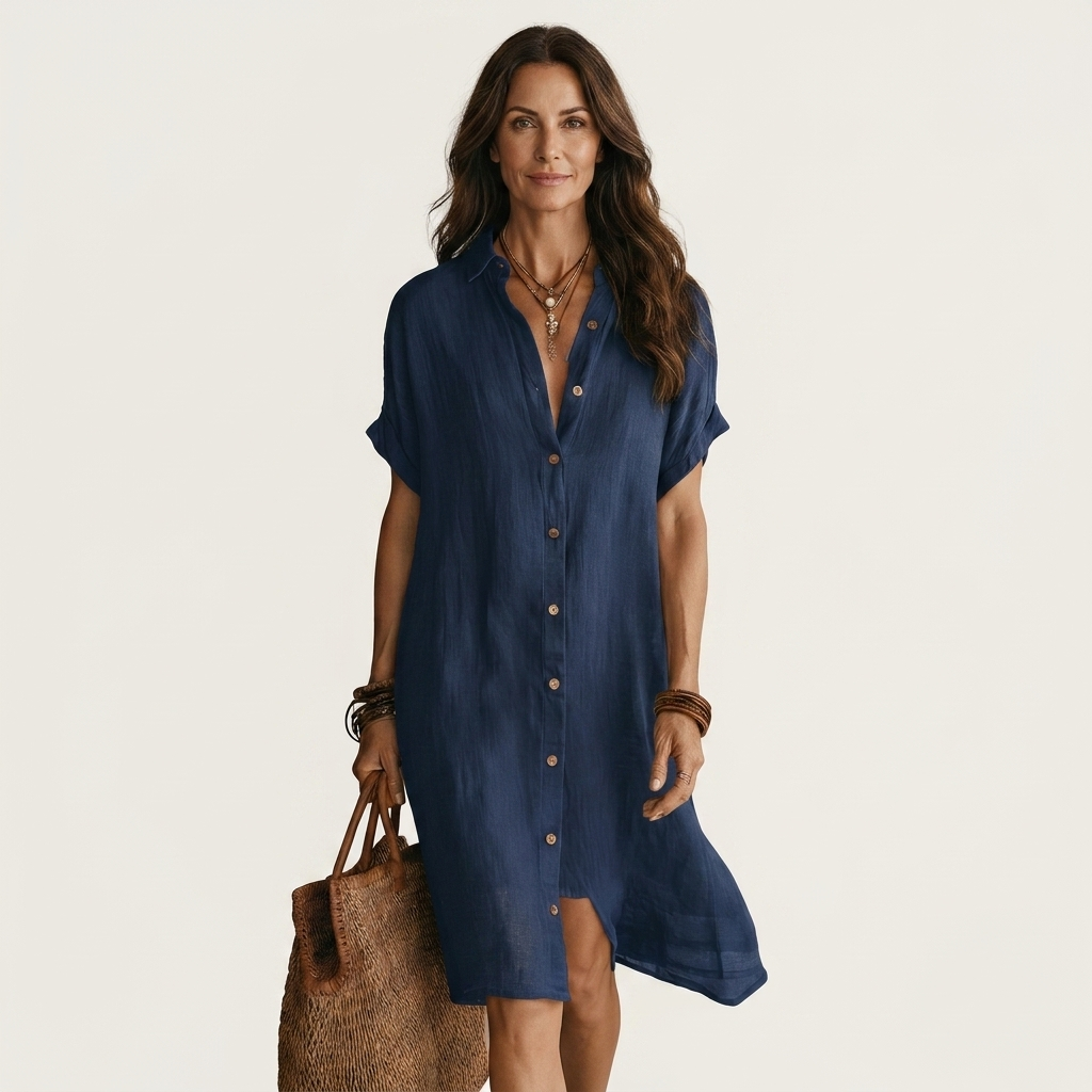 Eloisa | Vestido camisero midi con botones
