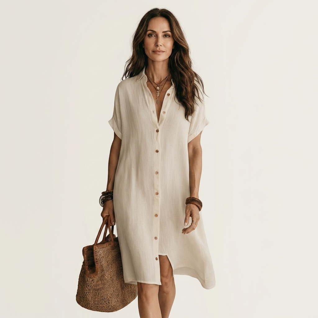 Eloisa | Vestido camisero midi con botones