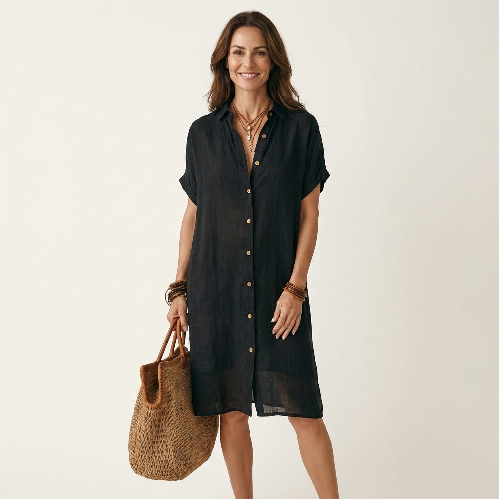 Eloisa | Vestido camisero midi con botones