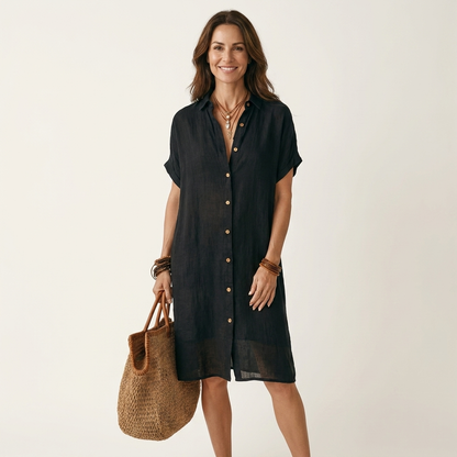 Eloisa | Vestido camisero midi con botones