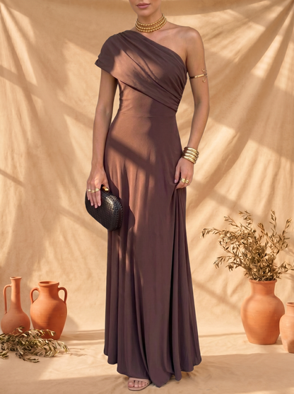 Brenda | Vestido midi de línea limpia