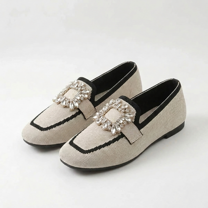 Asha | Mocasines con hebilla de cristal