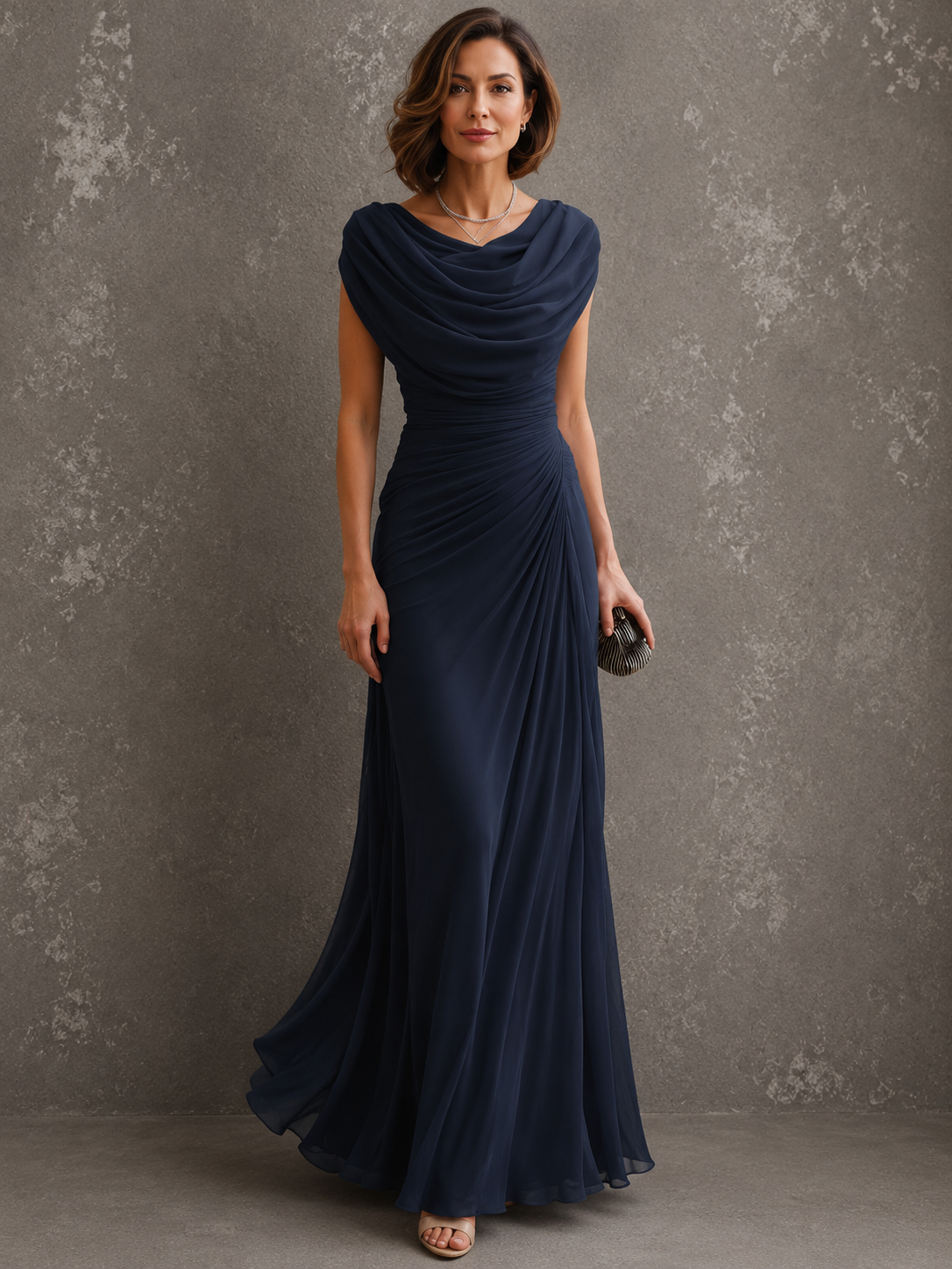 Azul | Vestido largo elegante