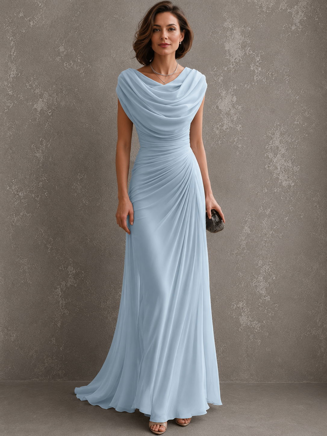 Azul | Vestido largo elegante