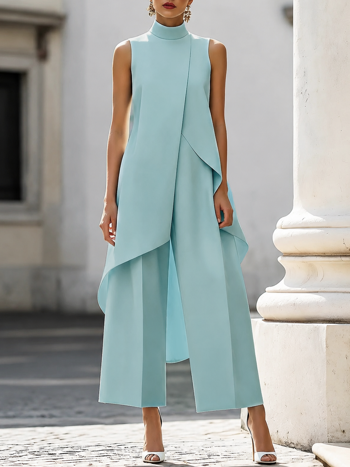 Catalina | Jumpsuit largo elegante de caída fluida