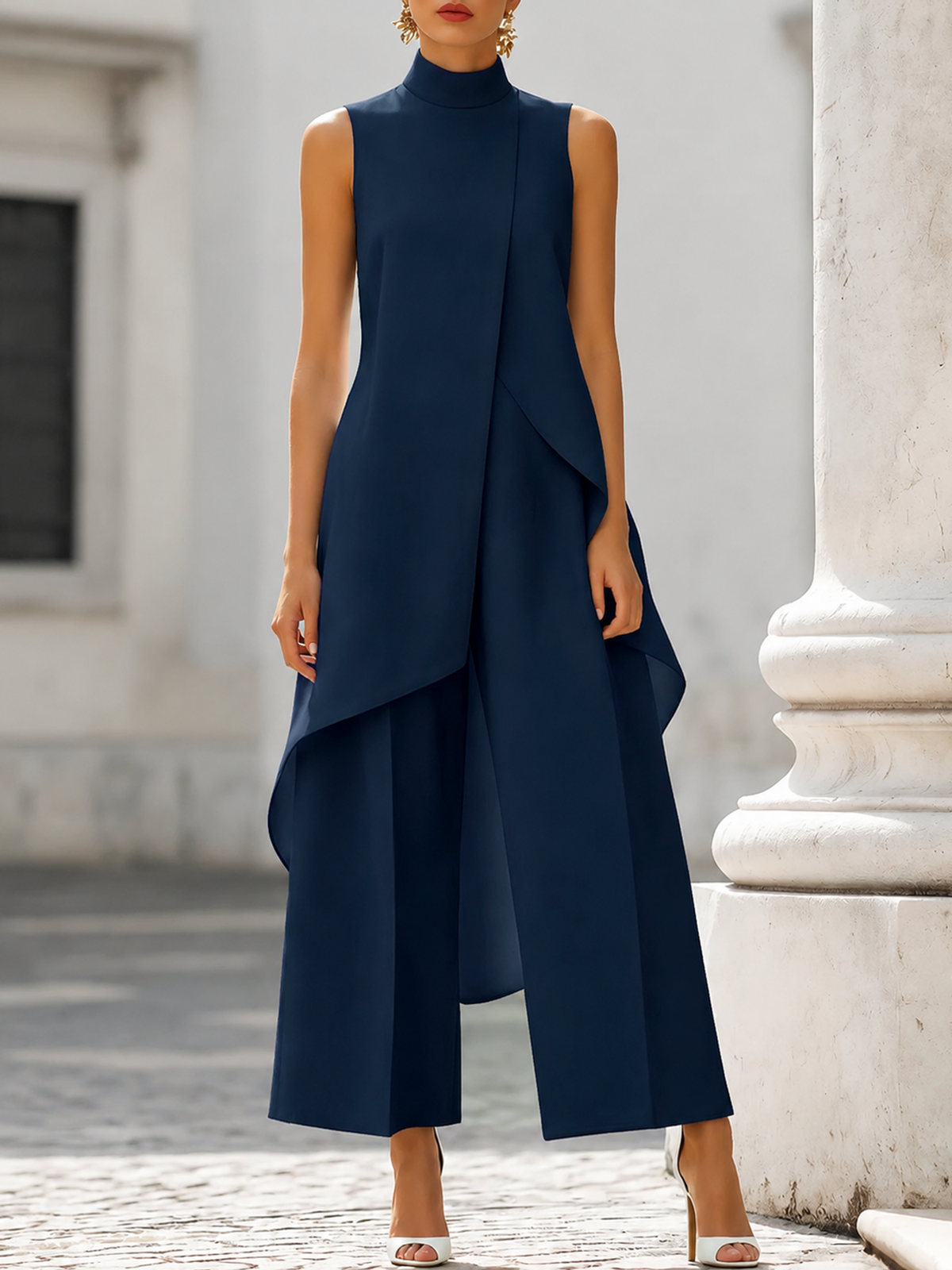 Catalina | Jumpsuit largo elegante de caída fluida