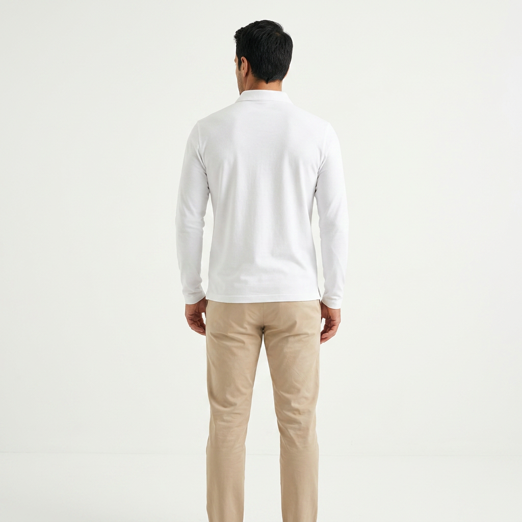 Daniel | Polo clásico de manga larga, corte slim fit