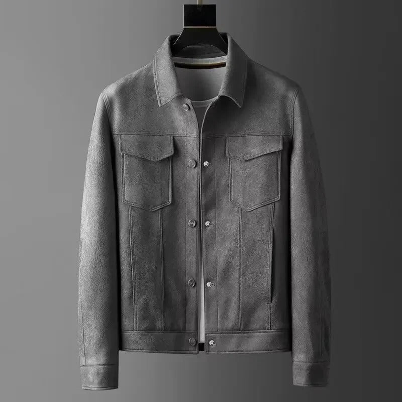Mario | Chamarra elegante con efecto piel