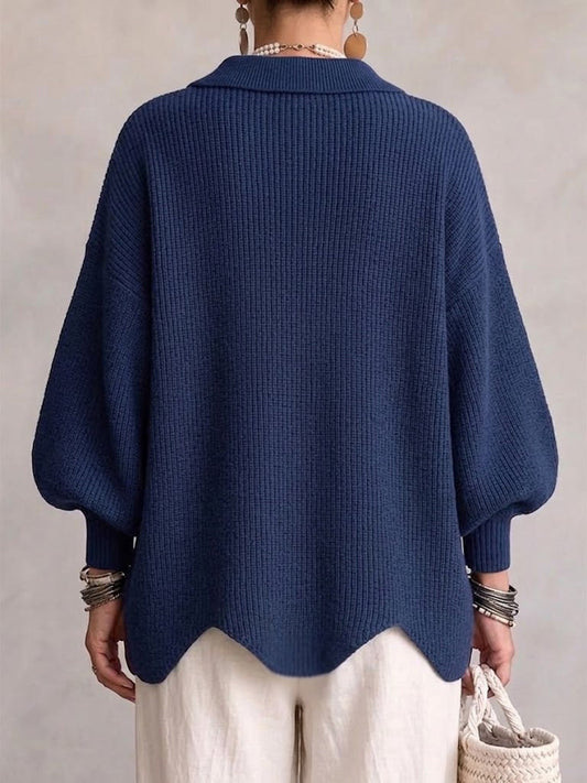 Sara | Cárdigan oversize con botones dorados