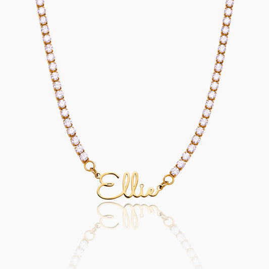 Valentina | Collar tipo tennis con nombre personalizado