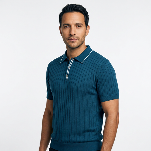 Gael | Polo de punto vintage de tres botones