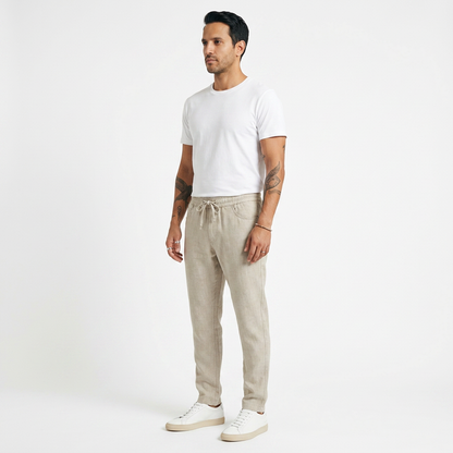 Gonzalo | Pantalón de lino de corte relajado