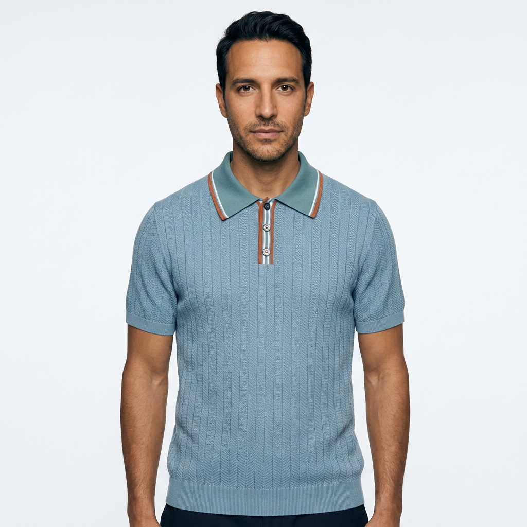 Gael | Polo de punto vintage de tres botones