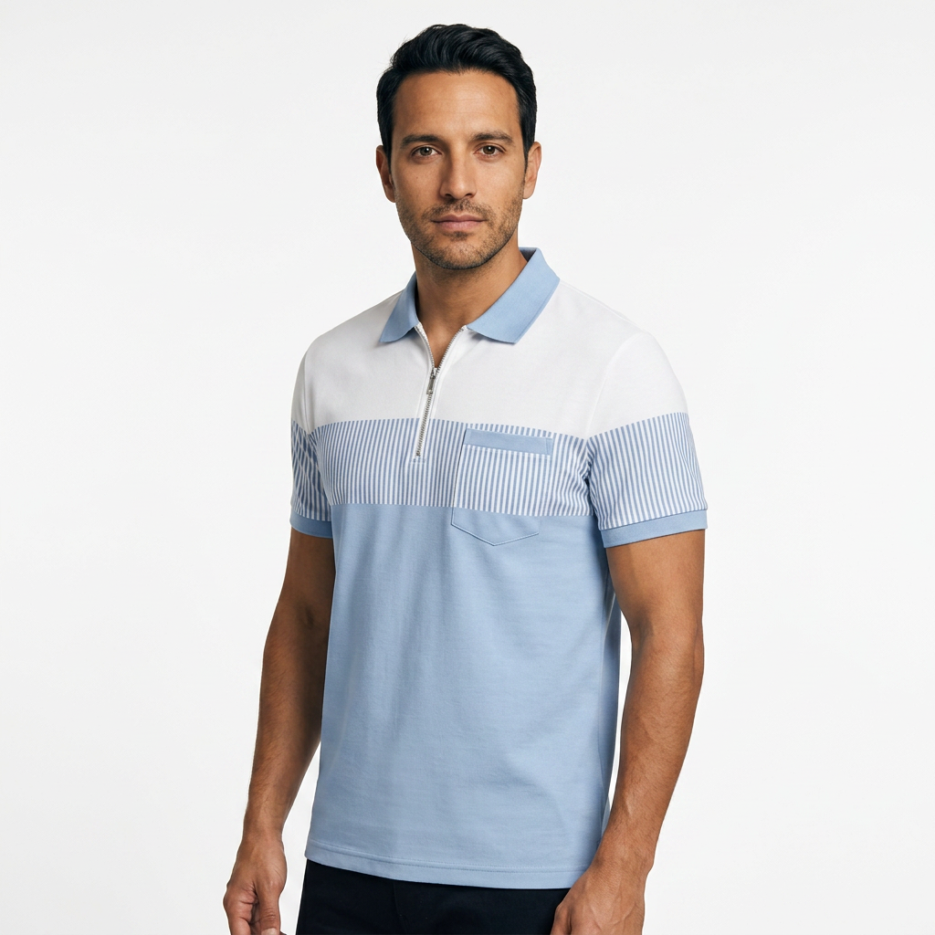 Nicolás | Polo de rayas con cierre