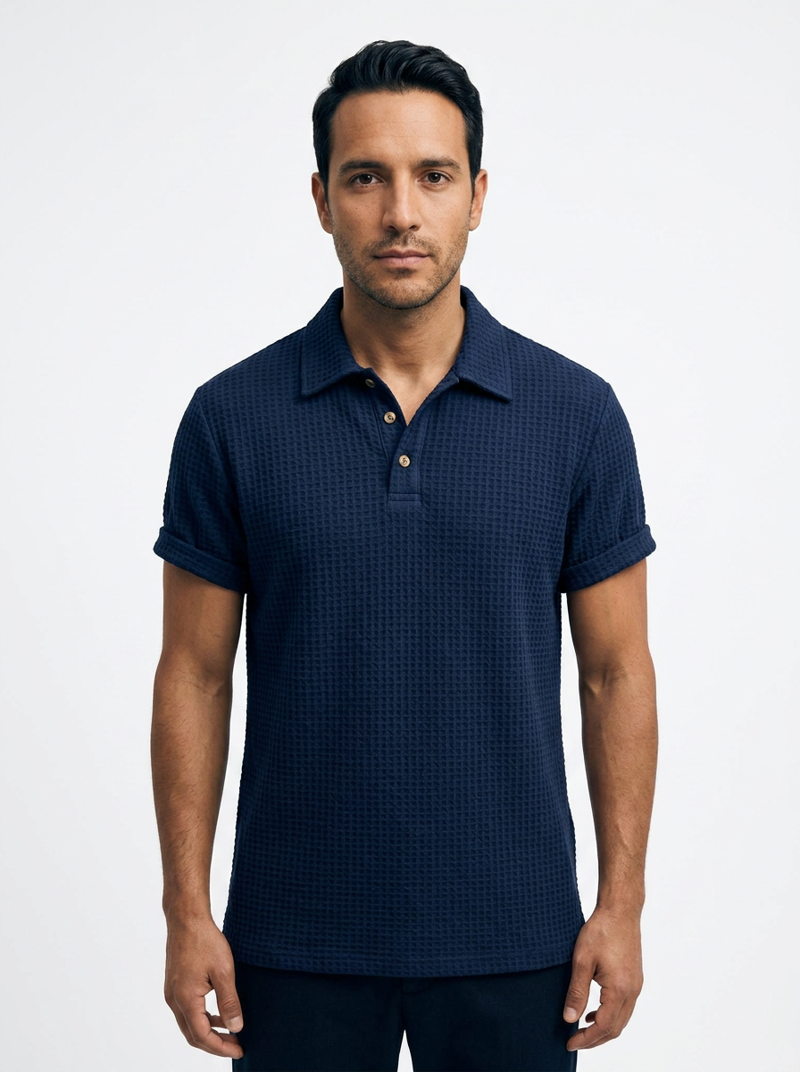 Hugo | Polo de punto waffle