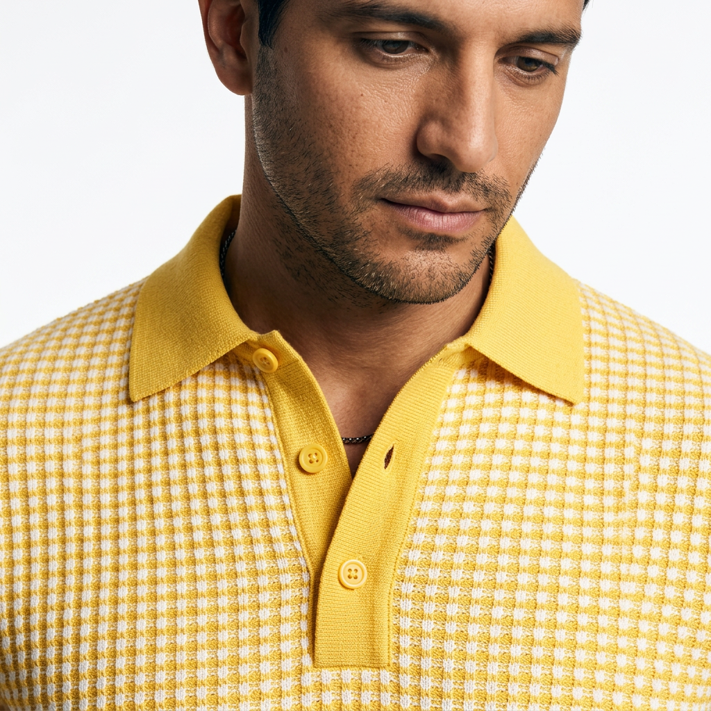 Julián | Polo ISA de cuello waffle
