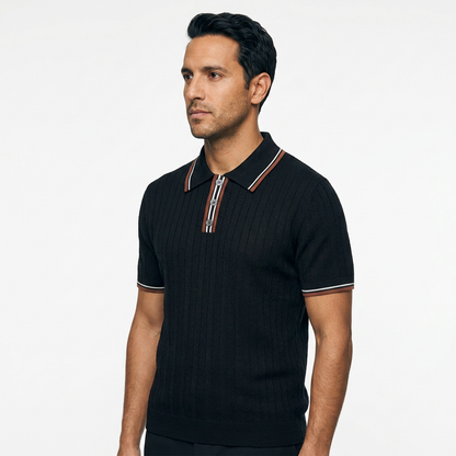 Gael | Polo de punto vintage de tres botones