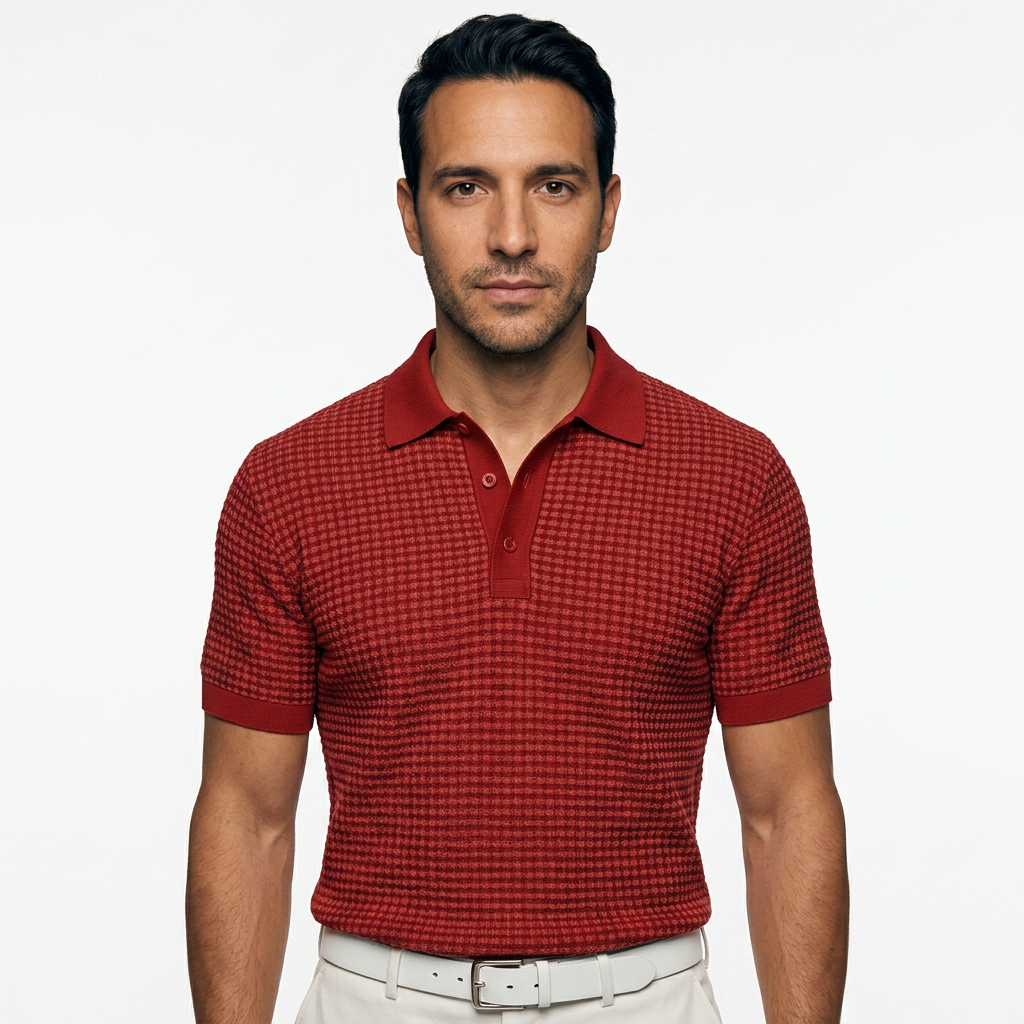 Julián | Polo ISA de cuello waffle