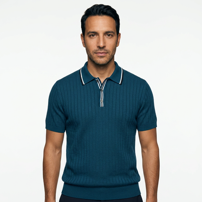 Gael | Polo de punto vintage de tres botones