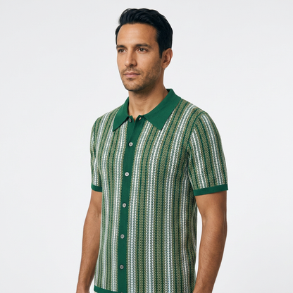 Martín | Polo de punto con rayas verticales