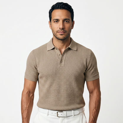 Julián | Polo ISA de cuello waffle