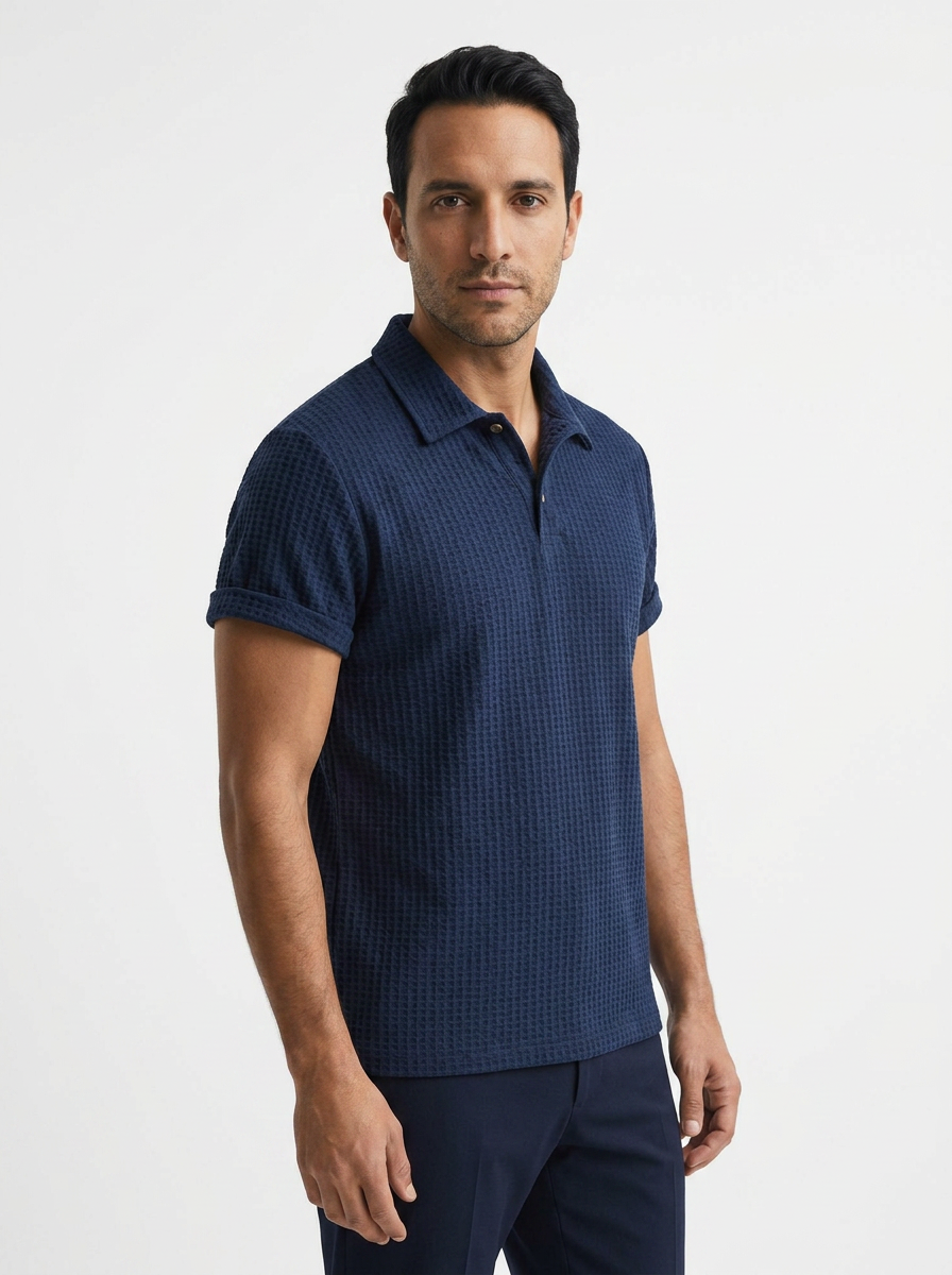Hugo | Polo de punto waffle