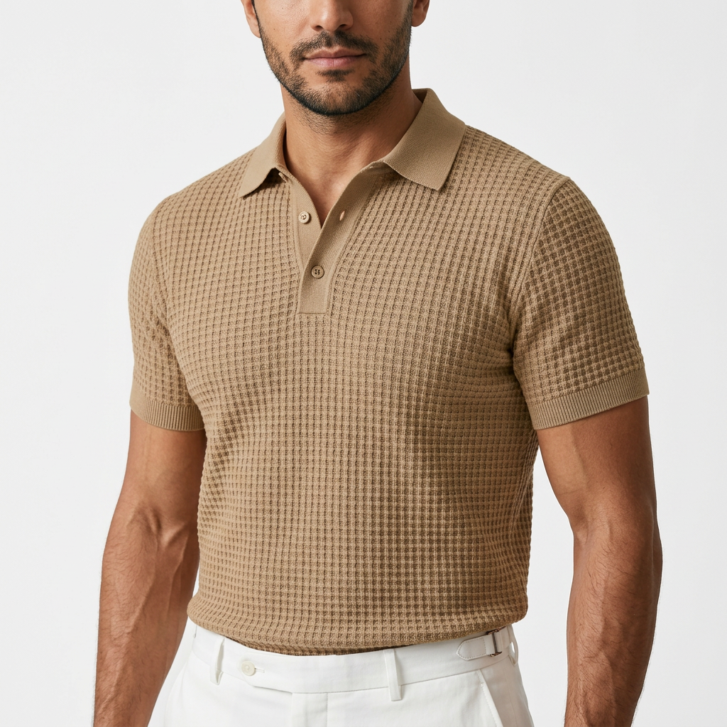 Julián | Polo ISA de cuello waffle