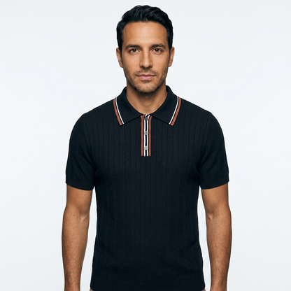 Gael | Polo de punto vintage de tres botones