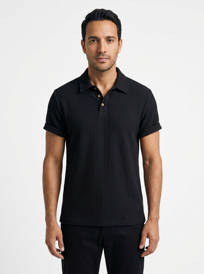 Hugo | Polo de punto waffle