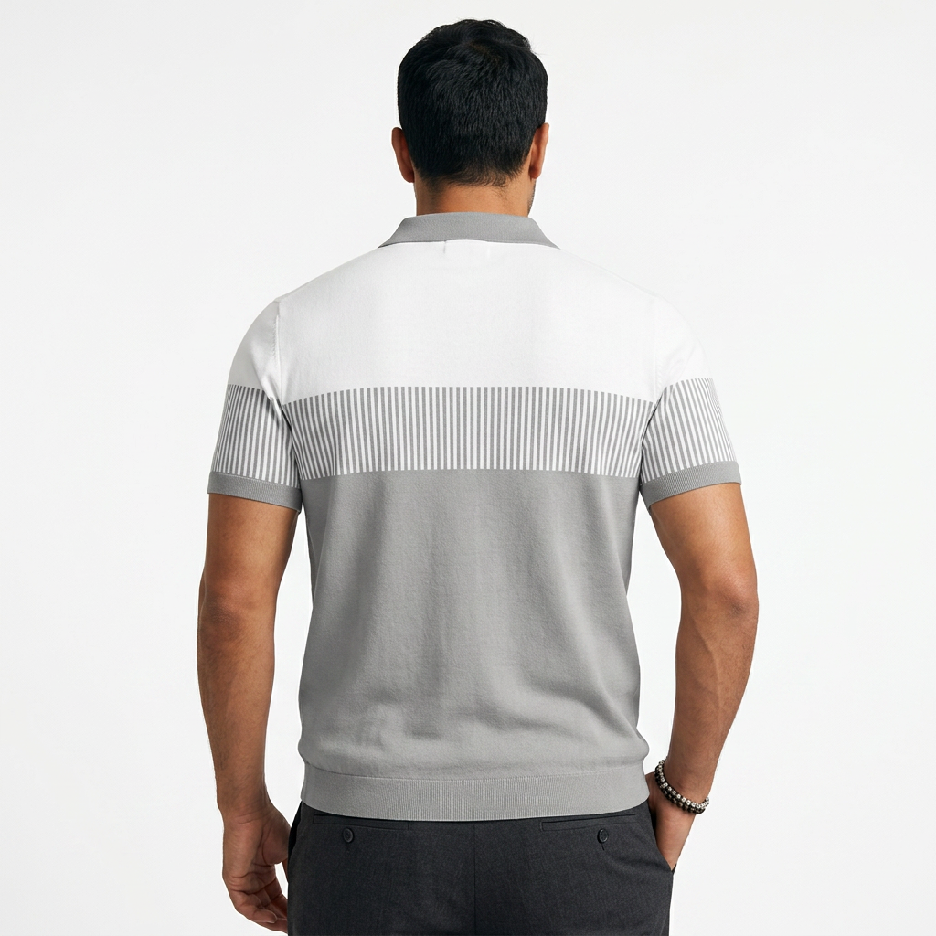 Nicolás | Polo de rayas con cierre