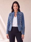 Valentina | Chaqueta de mezclilla estilo militar