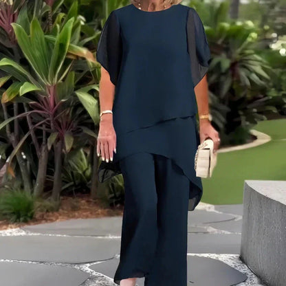 Rosana | Conjunto elegante asimétrico de dos piezas
