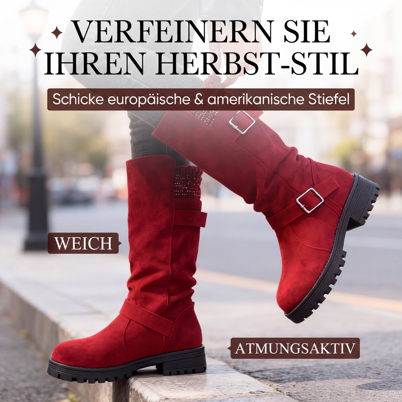 Renata | Botas hasta la pantorrilla con hebillas