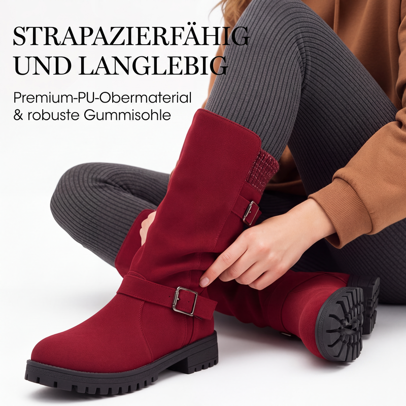 Renata | Botas hasta la pantorrilla con hebillas