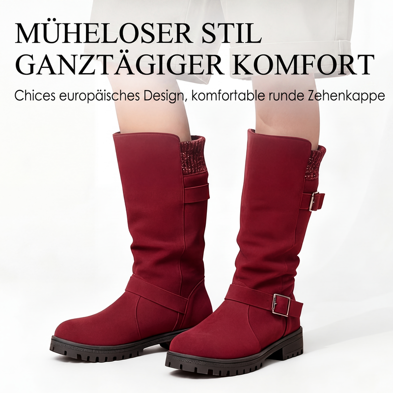 Renata | Botas hasta la pantorrilla con hebillas